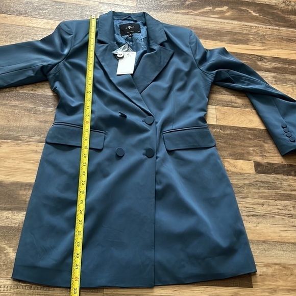 7 for all mankind blazer suit jacket size medium - Picture 9 of 13